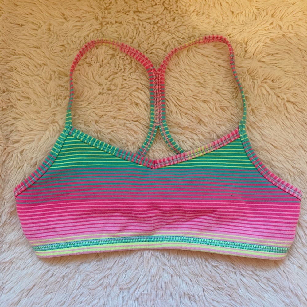 Ivivva Pink and Green Sports Bra!!
